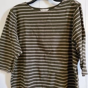 3/4 length top with rhinestones